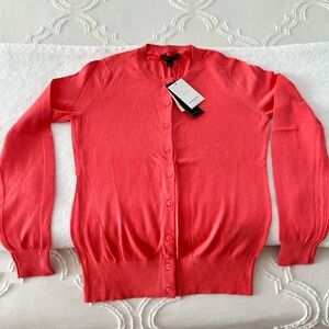 BRAND NEW, NEVER WORN Banana Republic Coral Cardigan, size XS